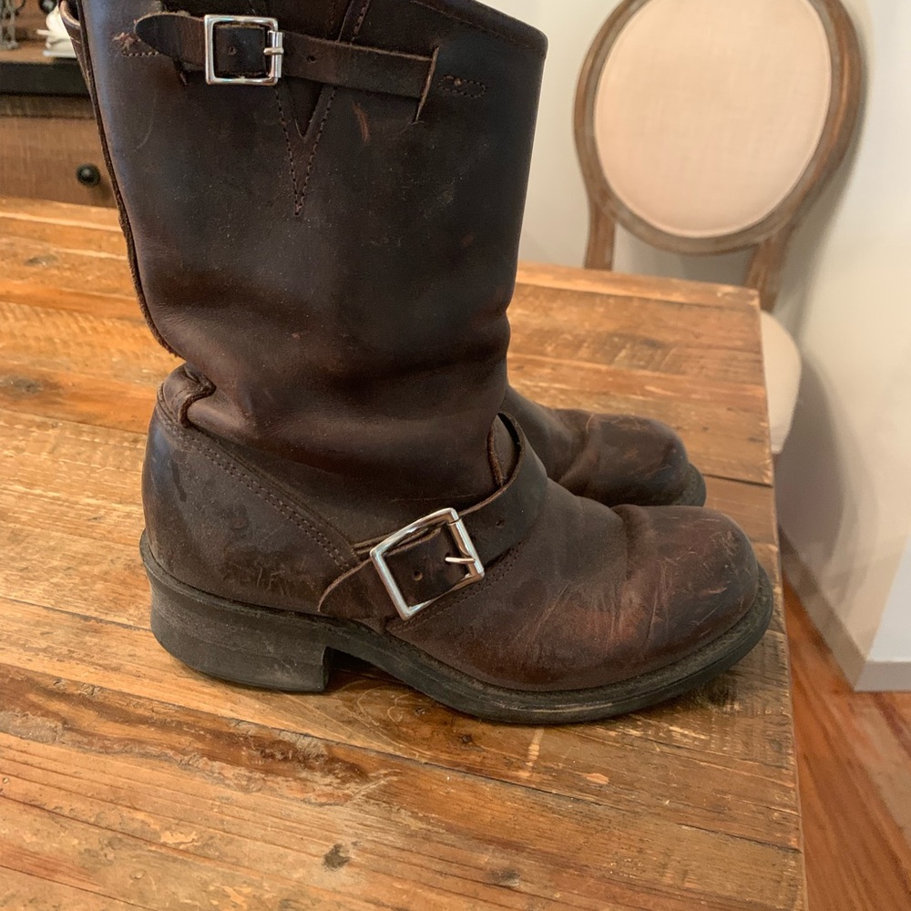 Frye 12R Engineer Boots